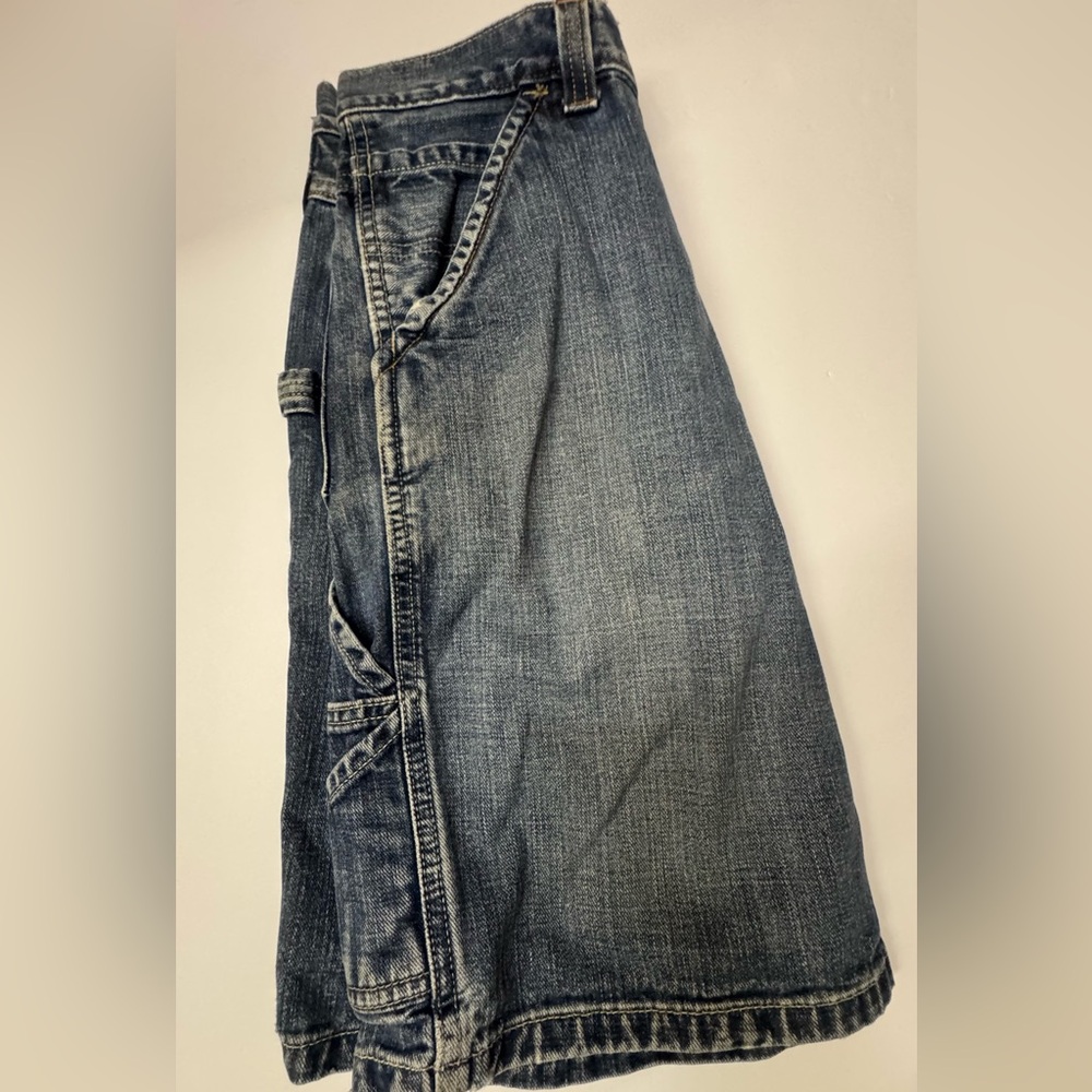 Old Navy Blue Painter's Jean Shorts